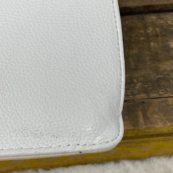 Forever 21 White Cream Colorblock Chain Purse Bag Gold Tone Hardware - Picture 7 of 8